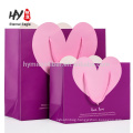 Heart-shaped high-end clothing gift handbag kraft paper bag